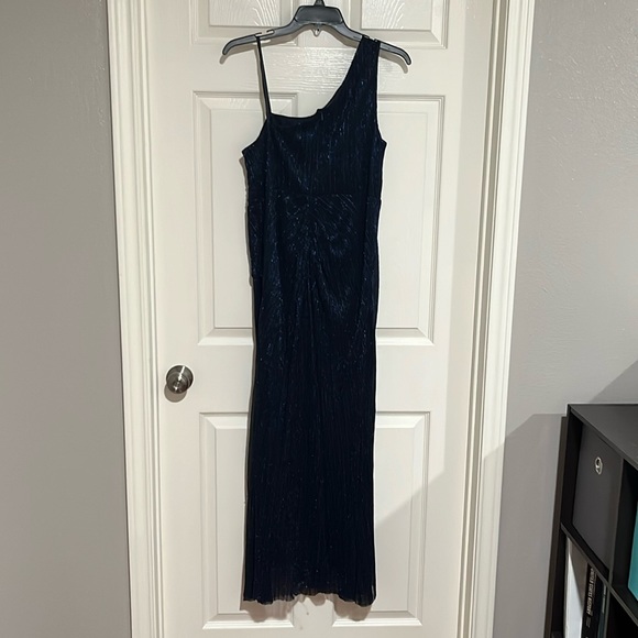 blue, adrianna papell dress, formal - Picture 4 of 5